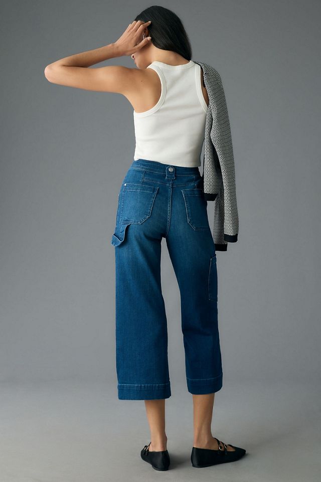 Maeve Gardener Carpenter High-Rise Crop Jeans #1