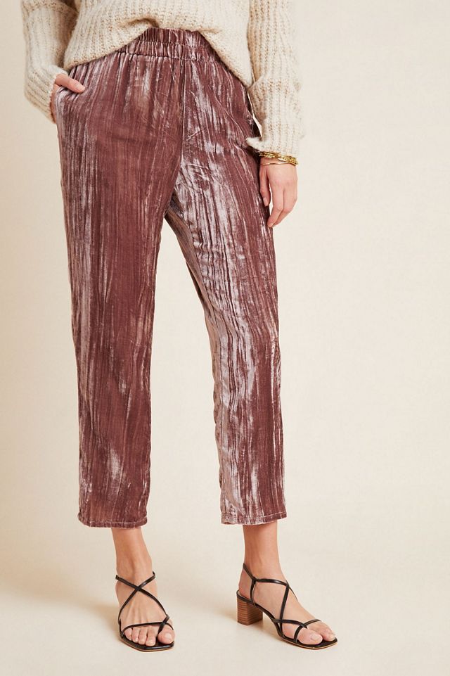 Tina + Jo Josephine Velvet Tapered Trousers #3