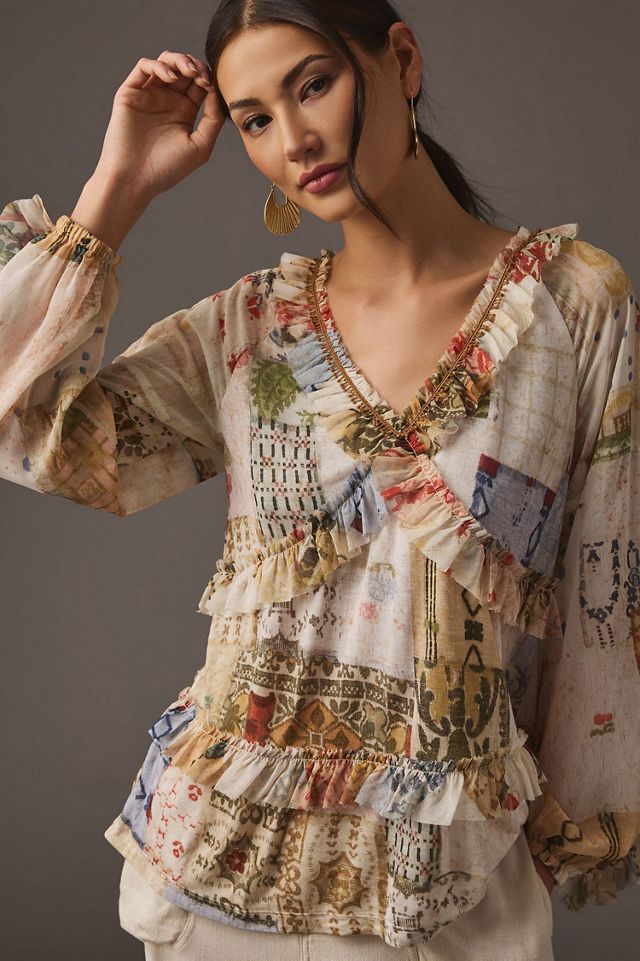 Tiny Ruffled Tunic Top