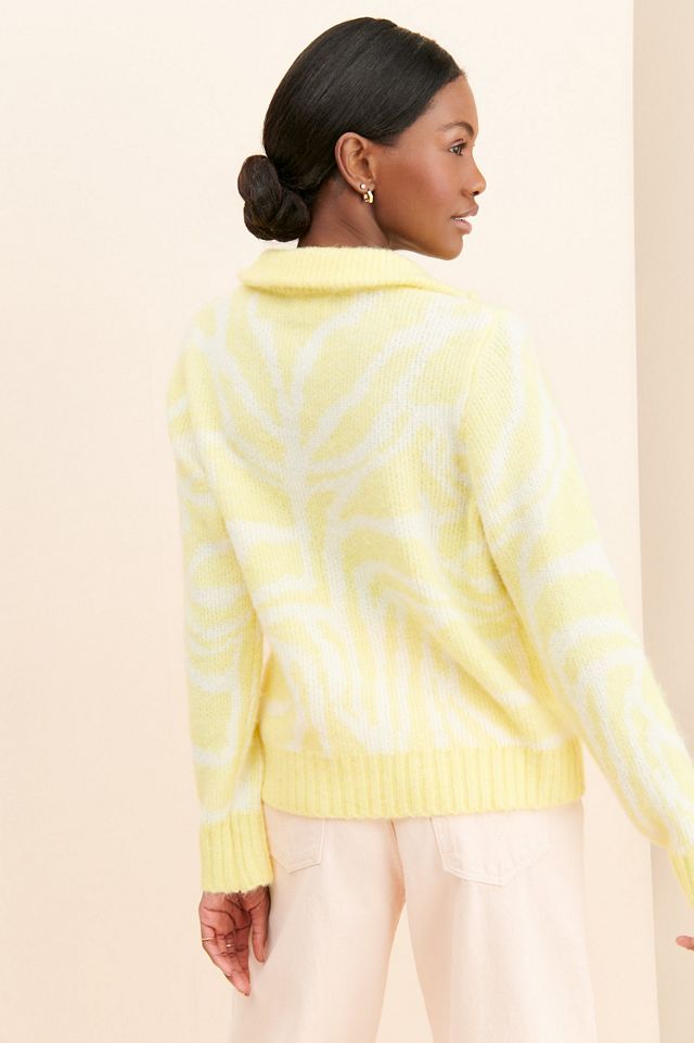 Little Lies Patterned Quarter Zip Pullover #1