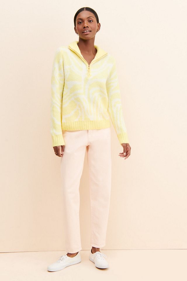 Little Lies Patterned Quarter Zip Pullover #3