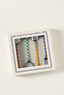 Anthropologie Cafe Violette Stainless Steel Spoons, Set Of 4