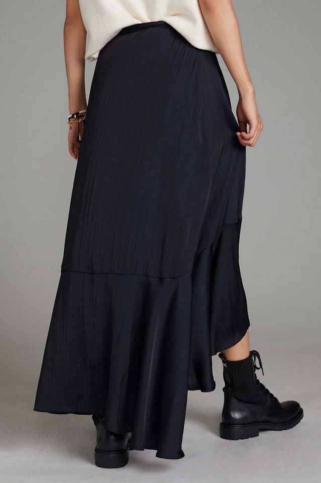 Maeve Ruffled Wrap Maxi Skirt #1