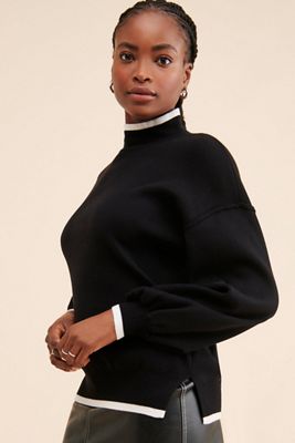 Laundry by Shelli Segal High Low Cable Knit Sweater | Anthropologie