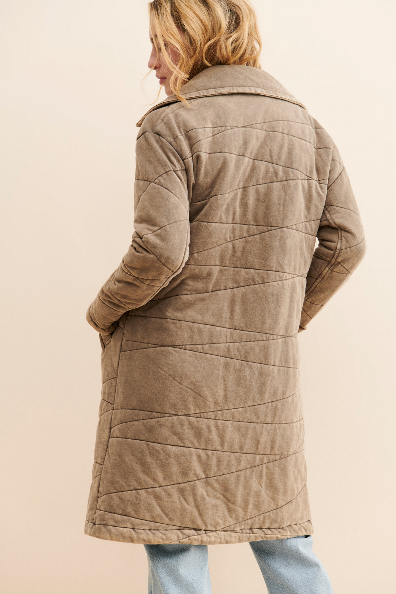 Bernardo Dolman Quilted Knit Coat
