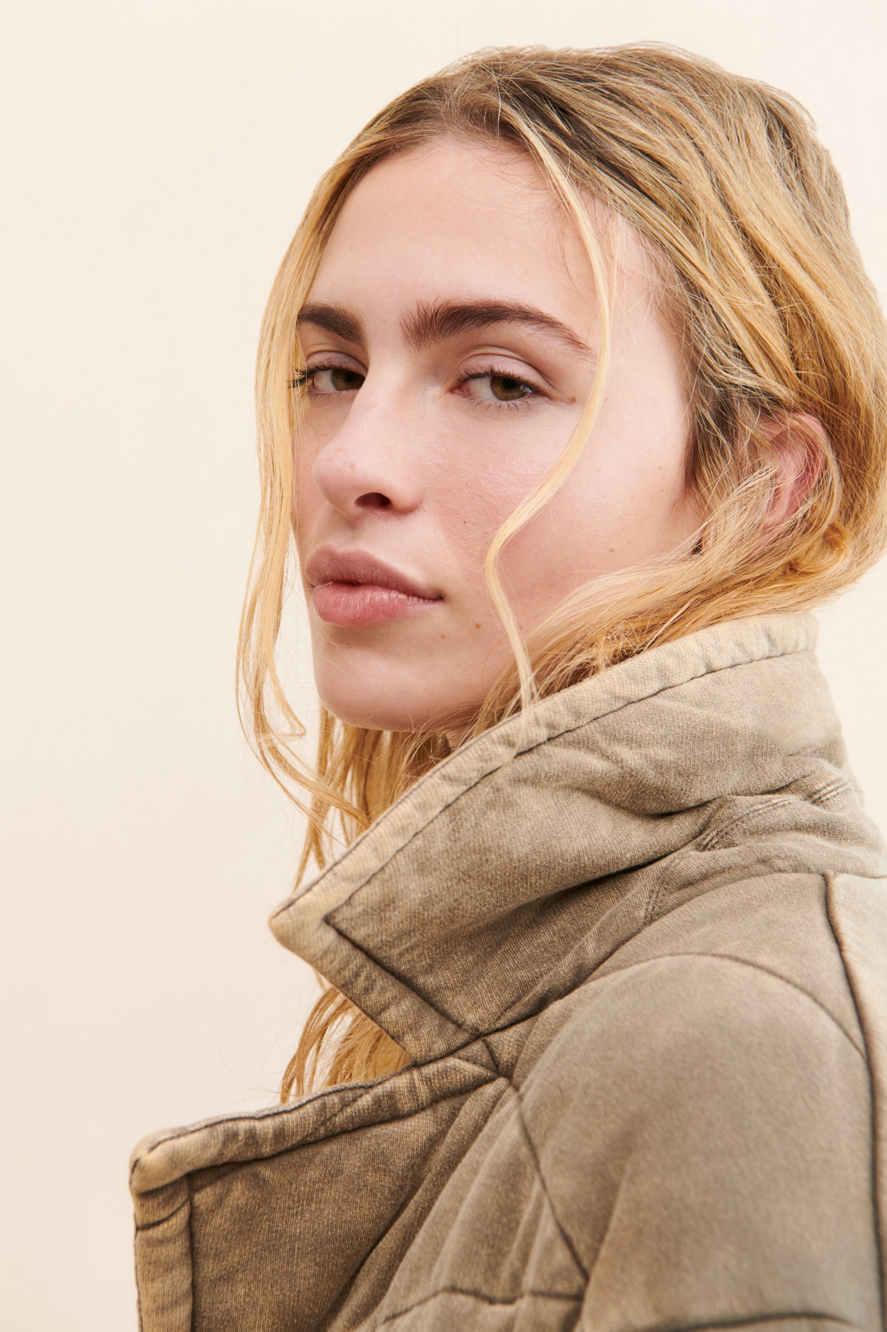Bernardo Dolman Quilted Knit Coat