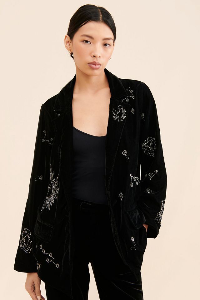 Ciebon Zodiac Beaded Blazer Anthropologie