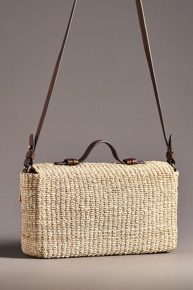 POOLSIDE Harper Shell Straw Bag #2
