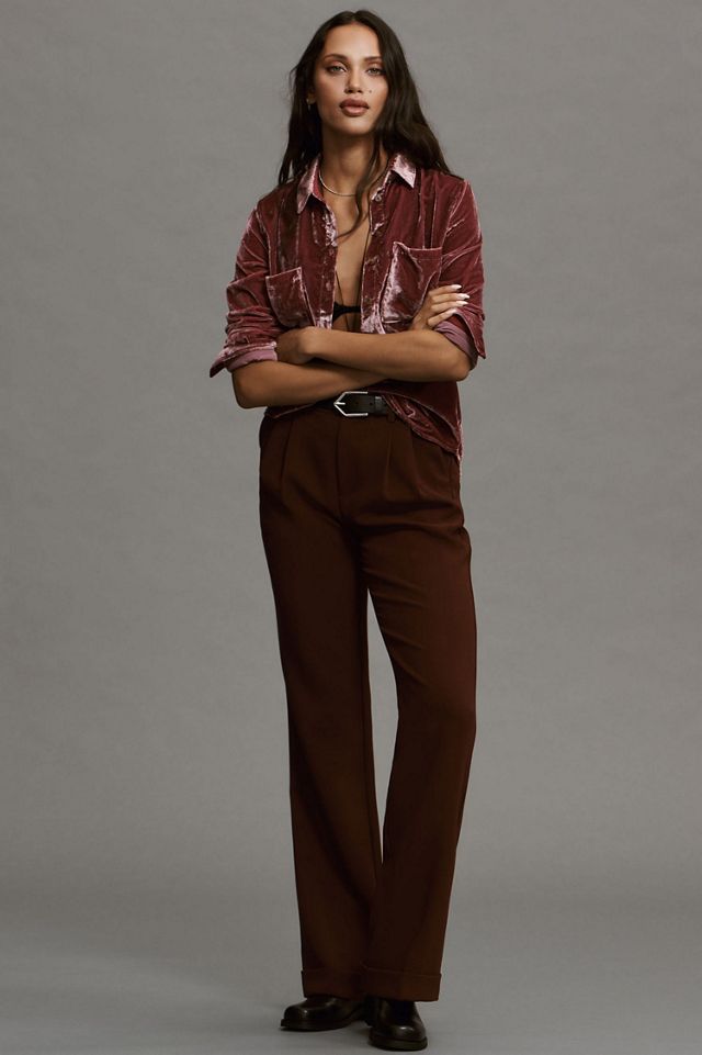 Pilcro Relaxed Velvet Buttondown Shirt #2