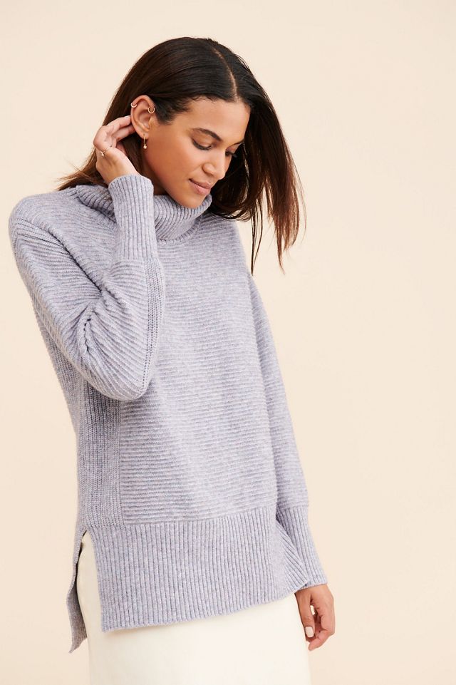 Theo & Spence Ribbed Cool Girl Turtleneck #3