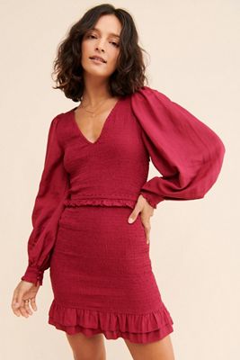 ALLISON New York Smocked Mini Dress