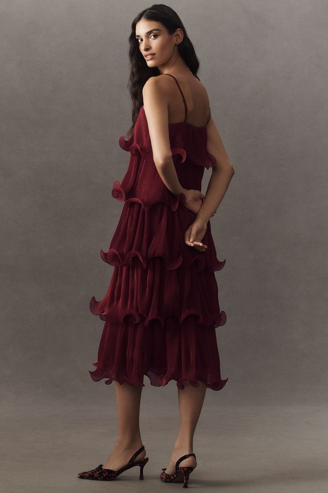 Endless Rose Pleated Tiered Midi Dress #1