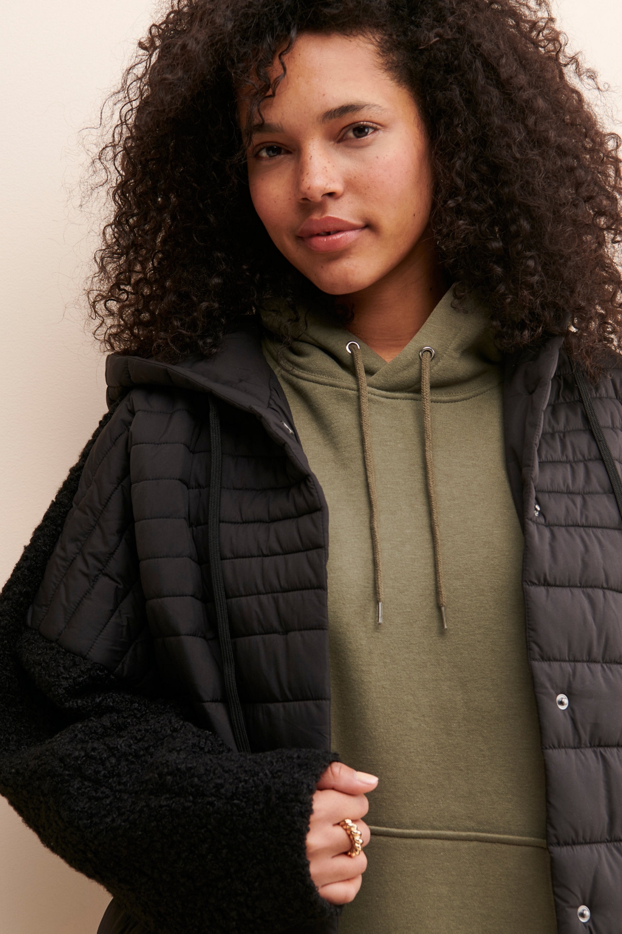 Bernardo Mixed Media Oversized Puffer