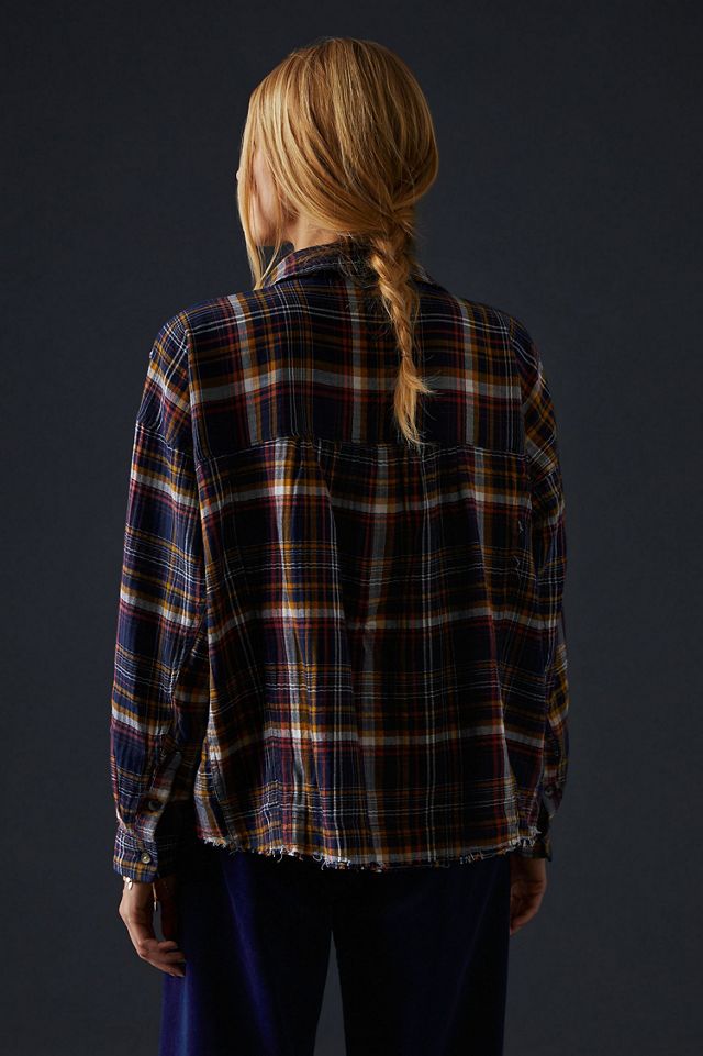 Cropped Plaid Shirt #1