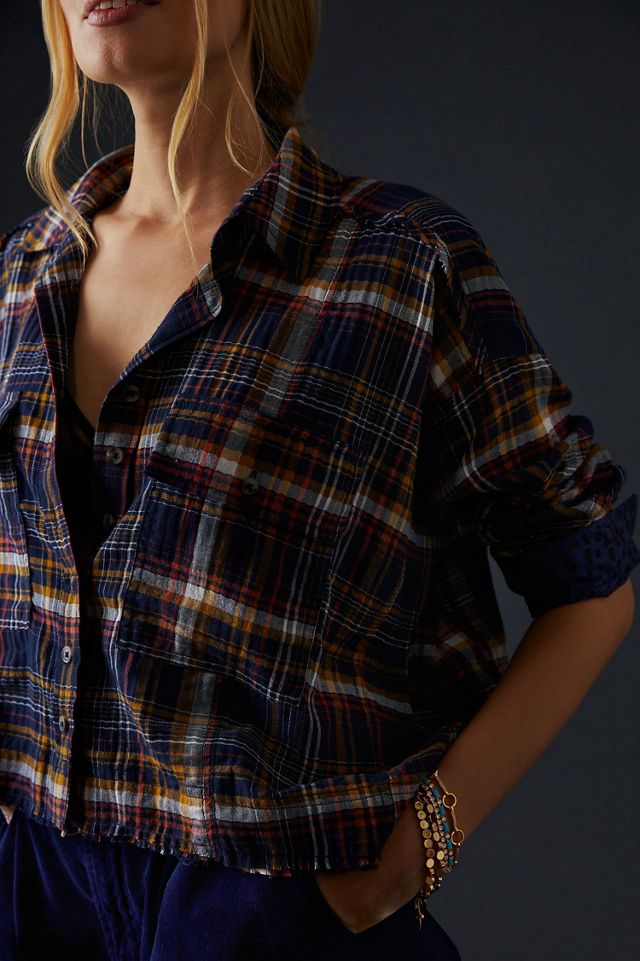 Cropped Plaid Shirt #2