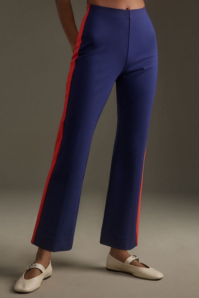 Maeve The Margot Kick-Flare Cropped Pants: Sport Stripe Edition #2