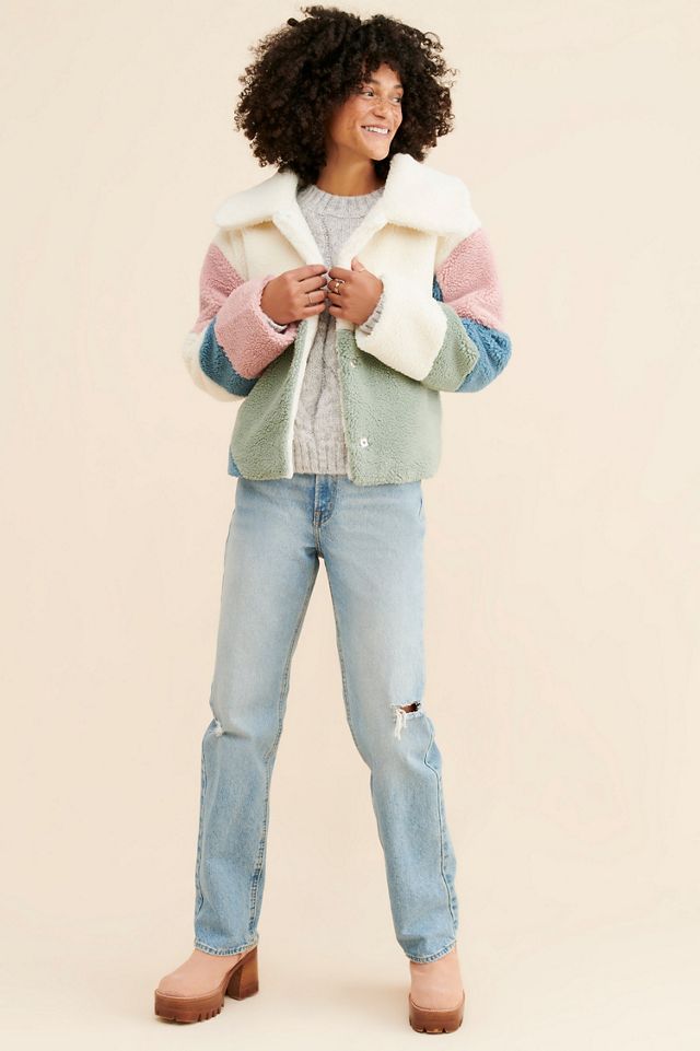Vigoss Colorblock Fuzzy Jacket #3