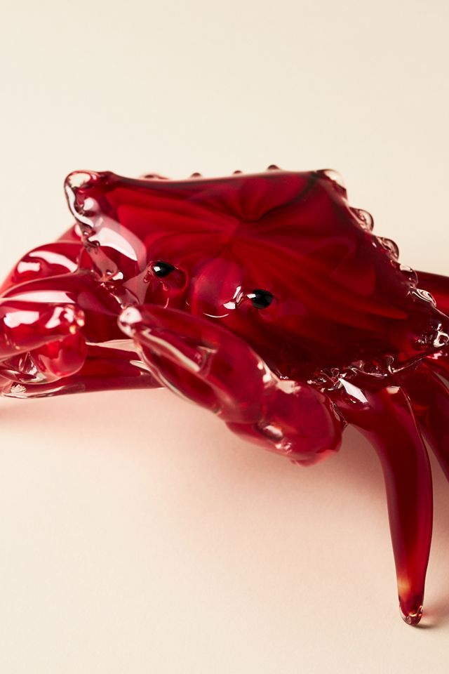 Art Glass Crab Decorative Object #1