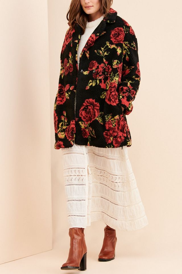 If By Sea Winter Roses Coat #1