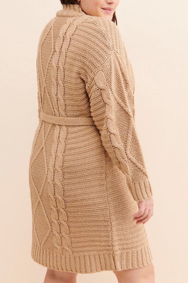 Amadi Leah Cable Knit Sweater Dress #1