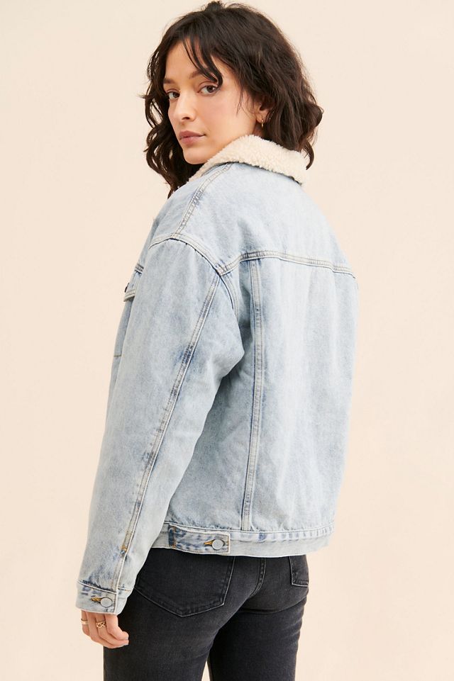Vigoss Sherpa Lined Denim Jacket #1
