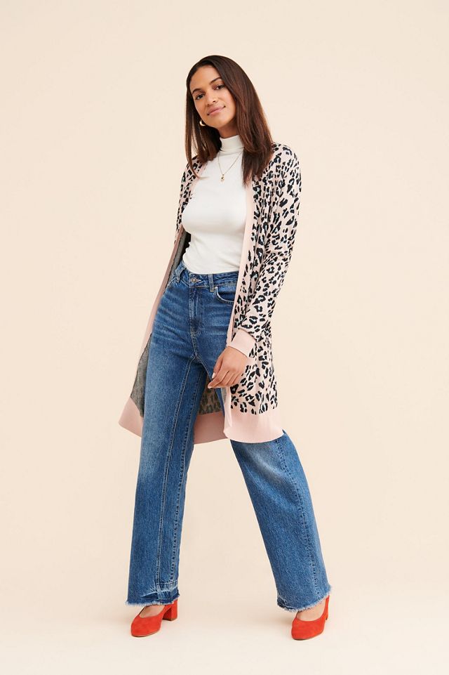 Theo & Spence Jersey Leopard Cardigan #1