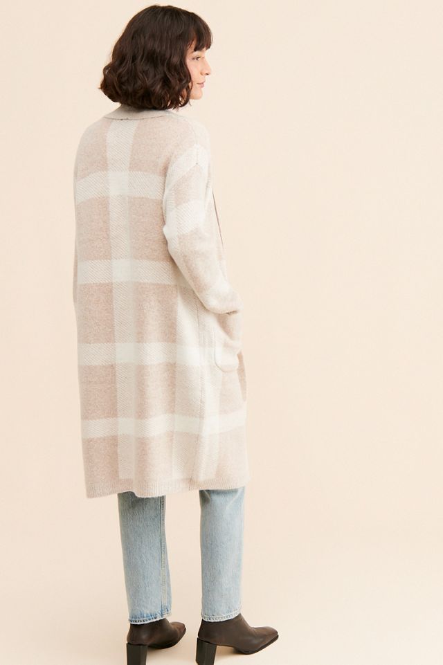 Theo & Spence Plaid Printed Cardigan #1