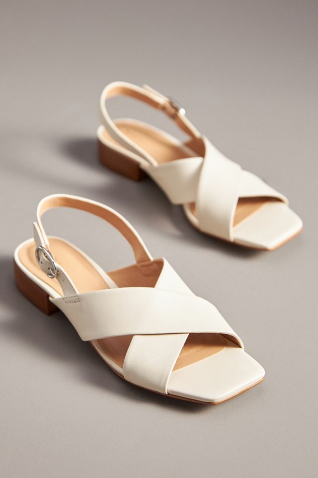 Maeve Crisscross Slingback Sandals | Anthropologie