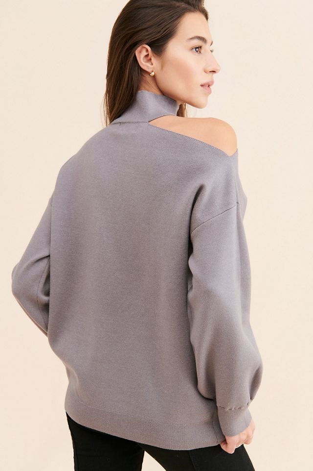 Vigoss High Neck Cut Out Sweater #1