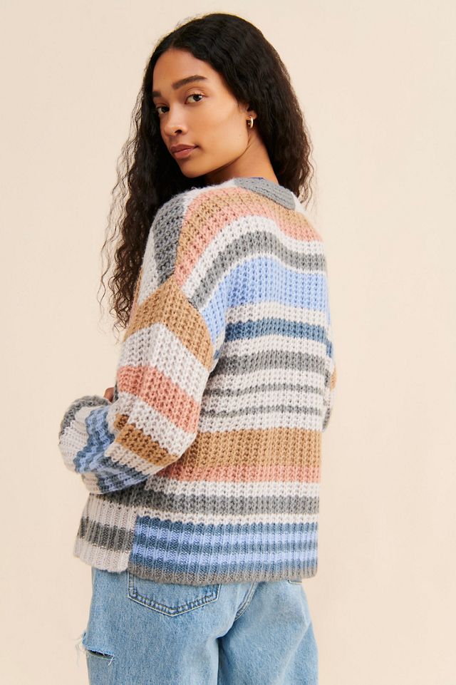 Vigoss Striped Knit Cardigan #1