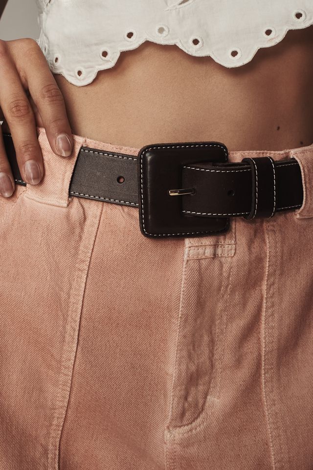 Covered Square Buckle Belt #1
