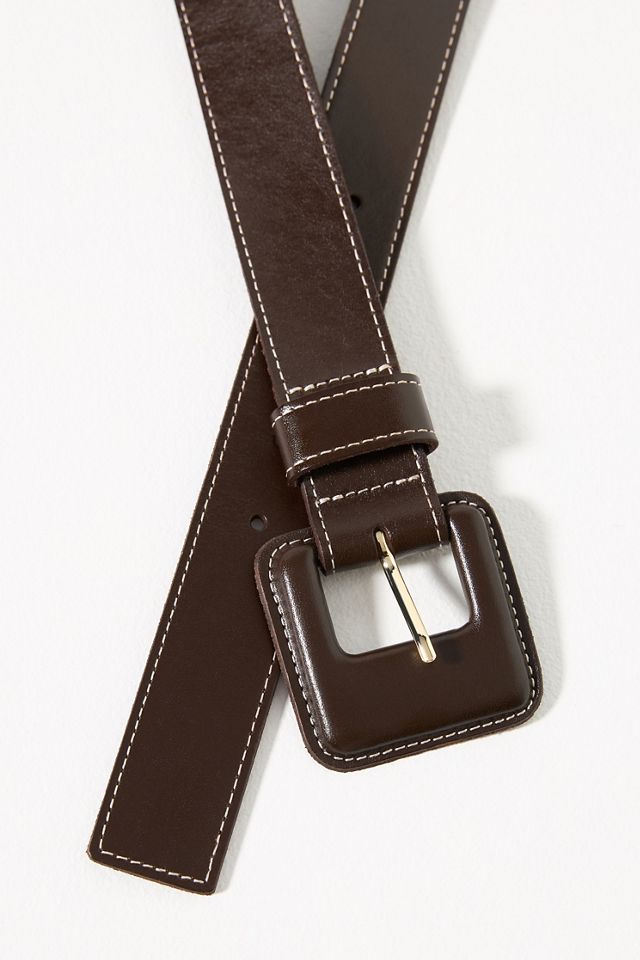 Covered Square Buckle Belt #3