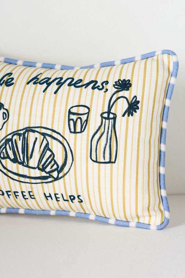 dduende studio Café Icon Cotton Pillow