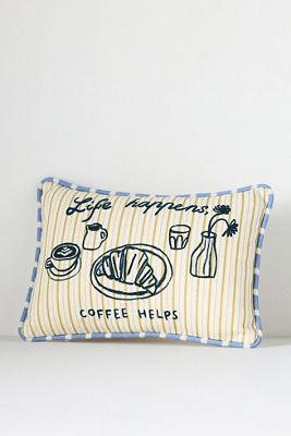 dduende studio Café Icon Cotton Pillow