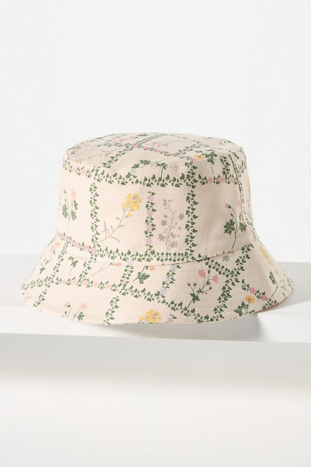 Coney Island Picnic Wallpaper Floral Bucket Hat #1