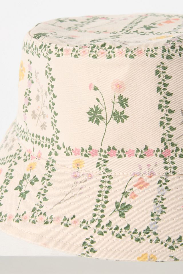 Coney Island Picnic Wallpaper Floral Bucket Hat #2
