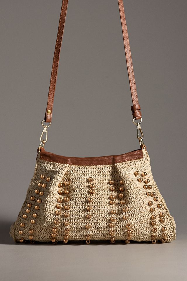 Sensi Studio Beaded Toquilla Straw Crossbody Clutch #2