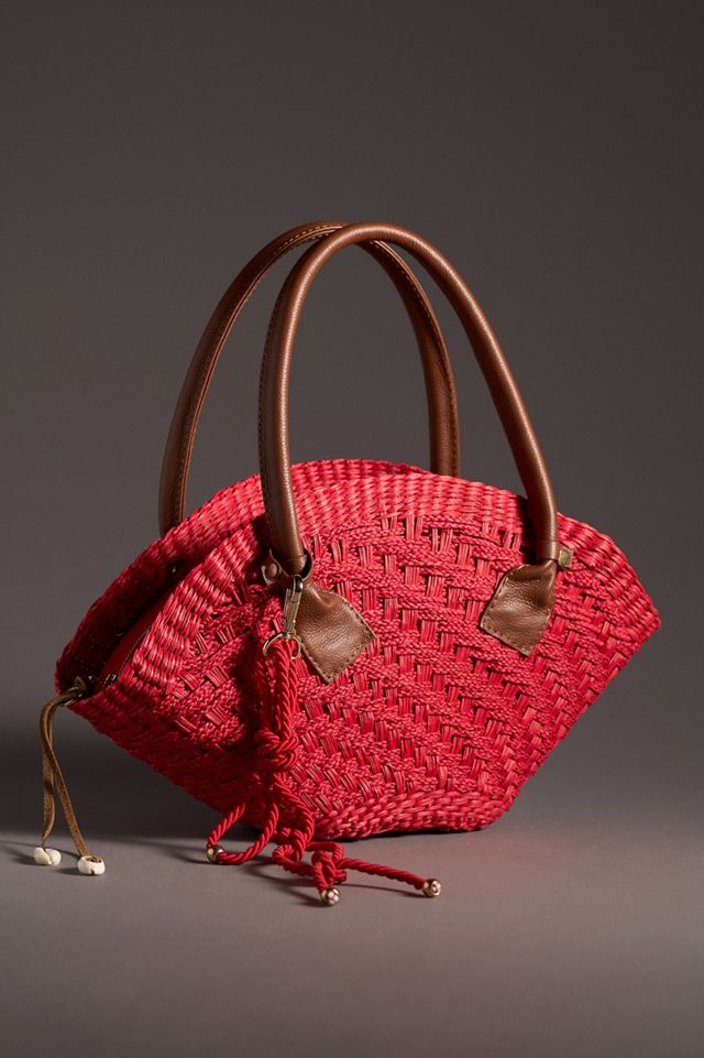 Sensi Studio Thick-Weave Mini Basket Bag #1