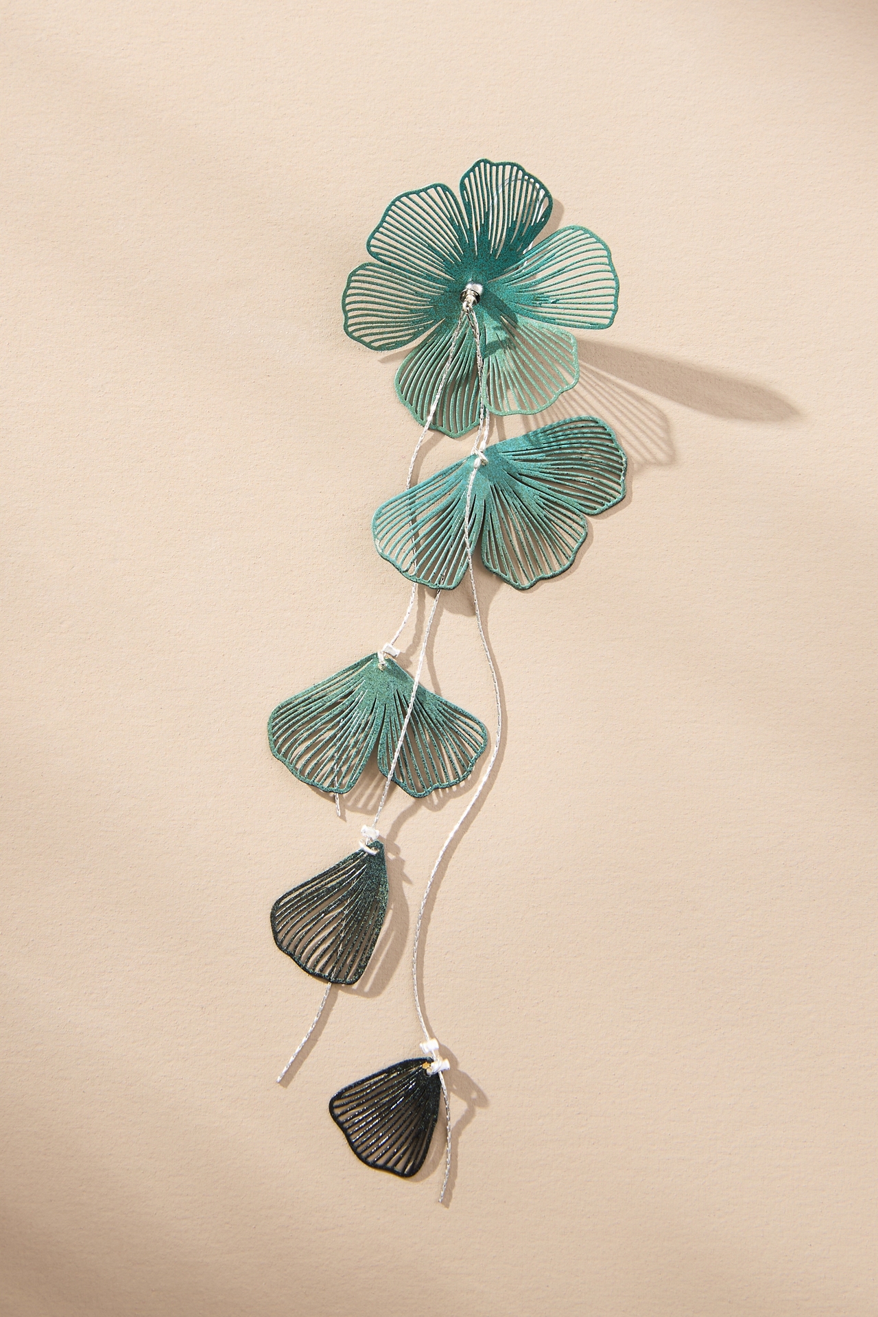 Long Flower Drop Earrings