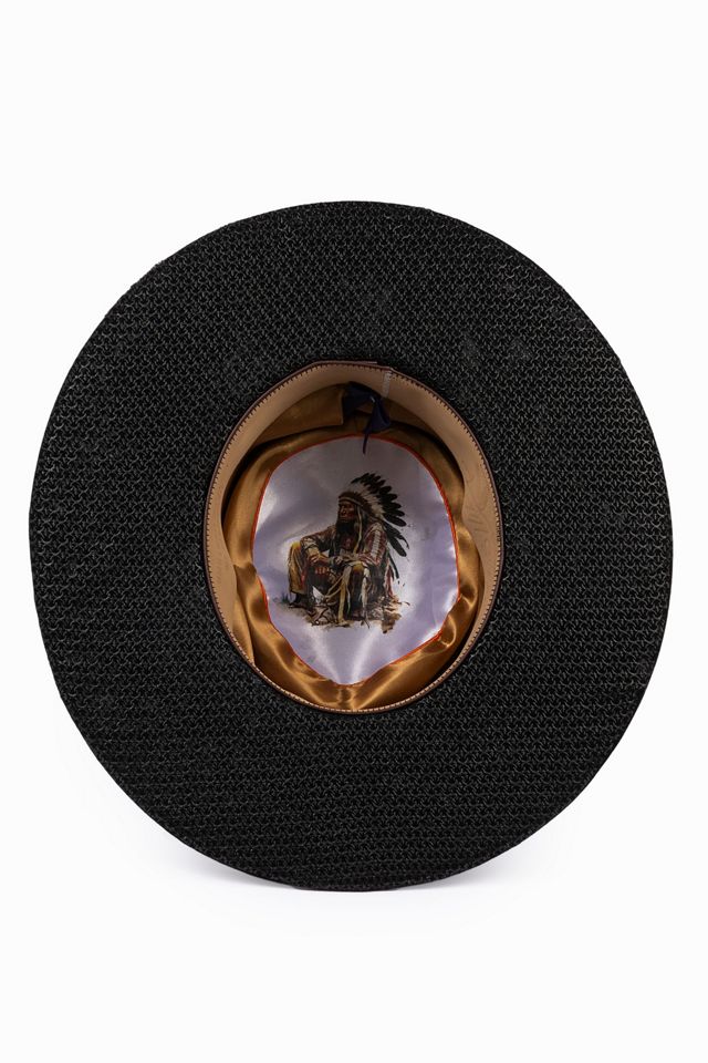 Meshika Hats Knows His Gun Beaded Rancher #3