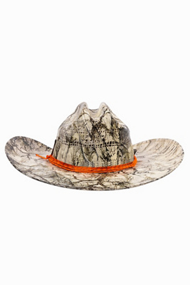Meshika Hats Posty Snow Camouflage Rancher In Beige