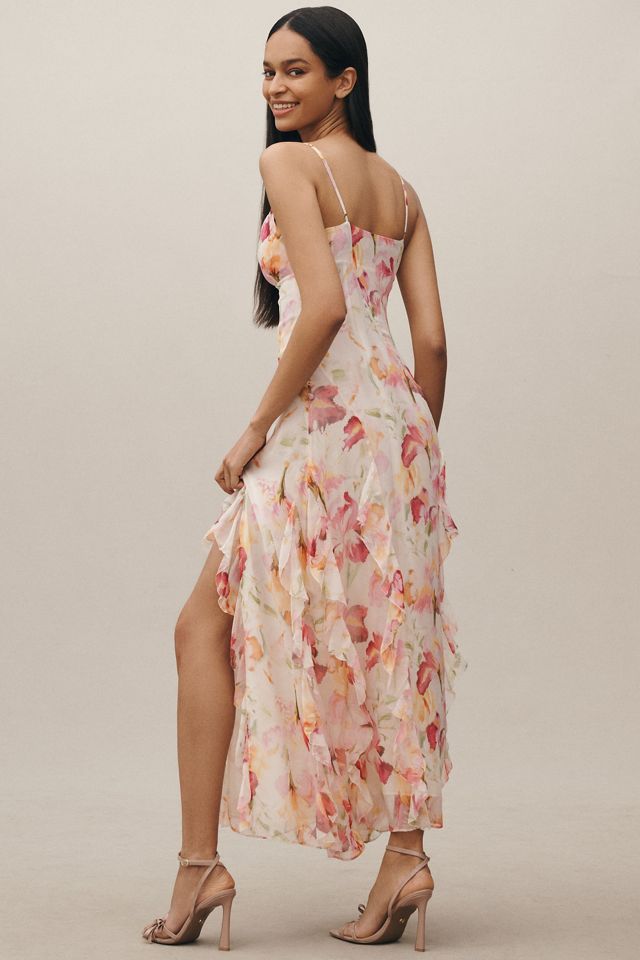 Nicholas the Label Kamila Ruffle Cowl Silk Gown #1