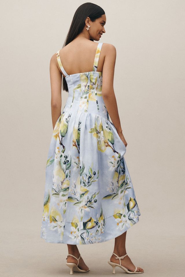 Nicholas the Label Drop Waist Corset Midi Dress #1