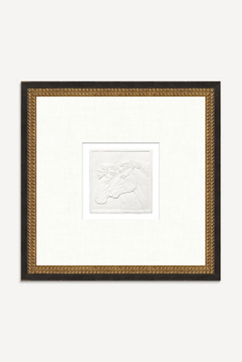 ANTHROPOLOGIE HORSE PLAY CAMEO WALL ART