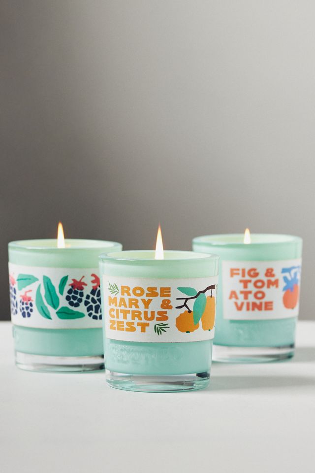 Rewined Rosemary & Citrus Glass Candle #1