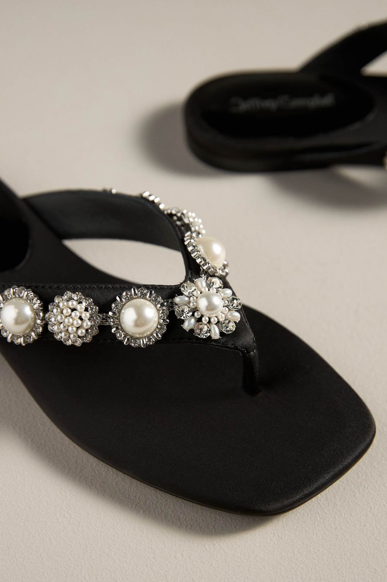 Jeffrey Campbell Merid Embellished Thong Sandals