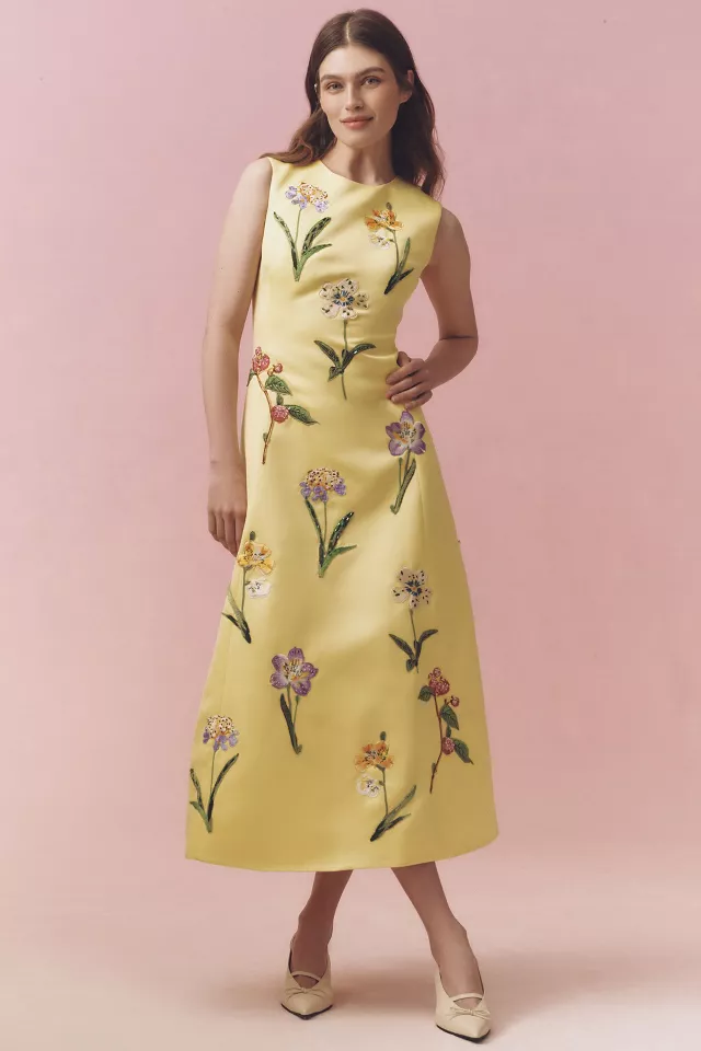 LEO LIN Cleo A-Line Midi Dress