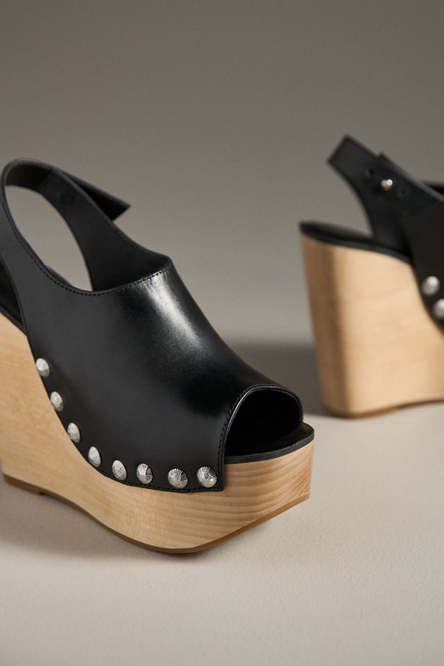Jeffrey Campbell Snick Wood-Bottom Wedge Heels #2
