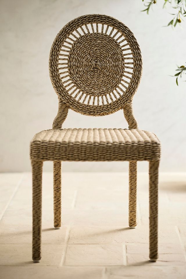 Sunburst All Weather Wicker Dining Chair #2