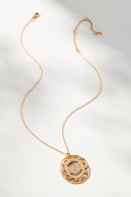 By Anthropologie Curved Circle Pendant Necklace In Gold